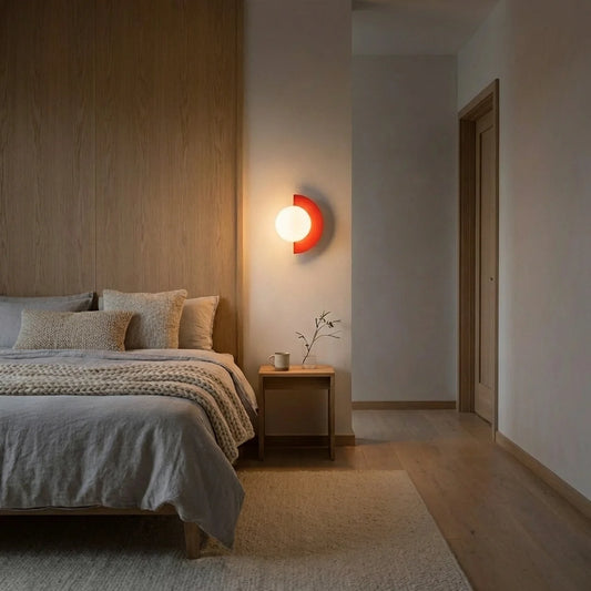 Wall Sconce Light Semi Circle Metal with Integrated LED