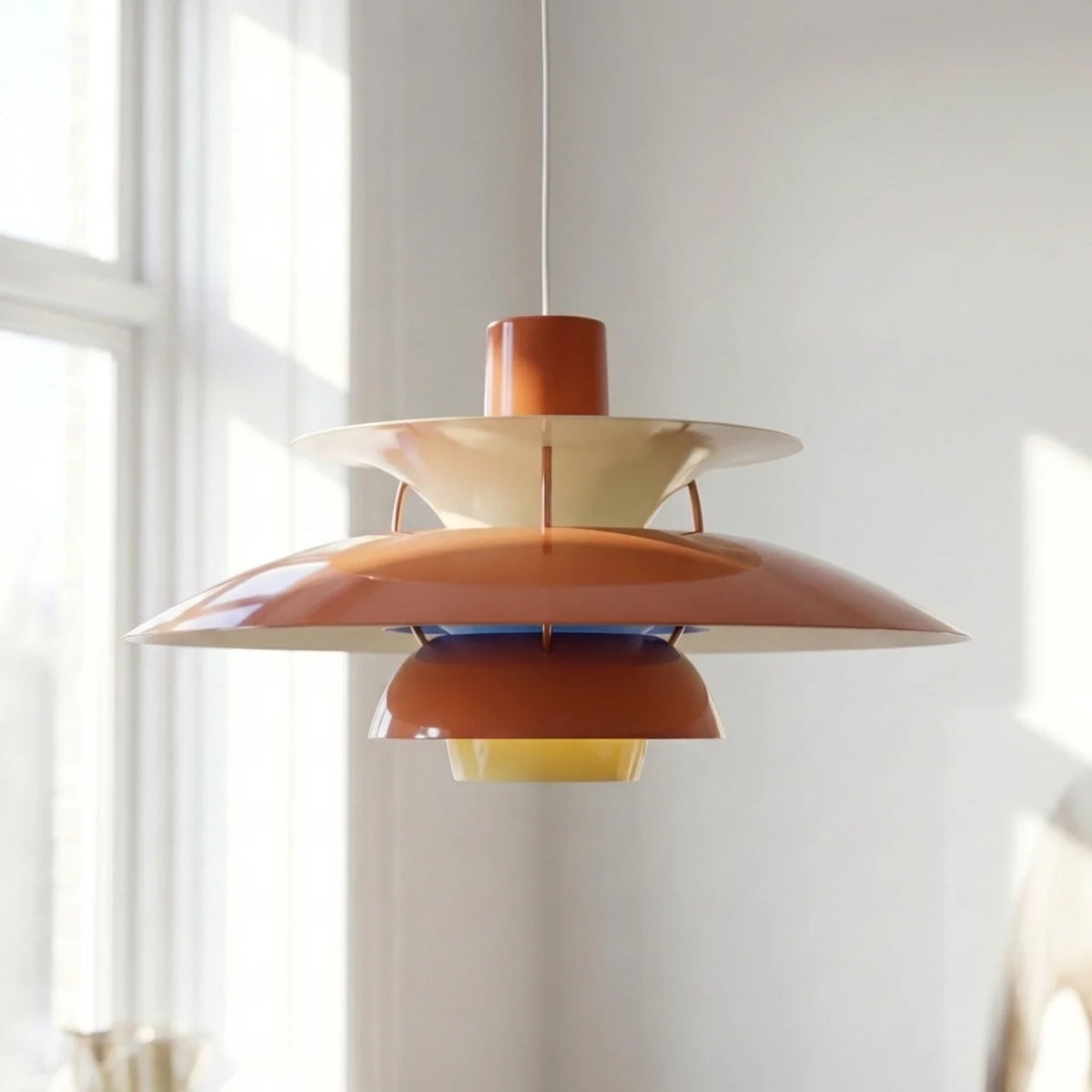 Danish Modern Layered Pendant Lighting