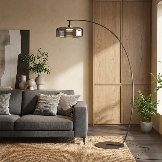 Arched Glass Floor Lamp