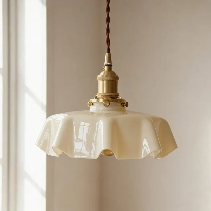 Art Deco Draped Glass Pendant Ceiling Light