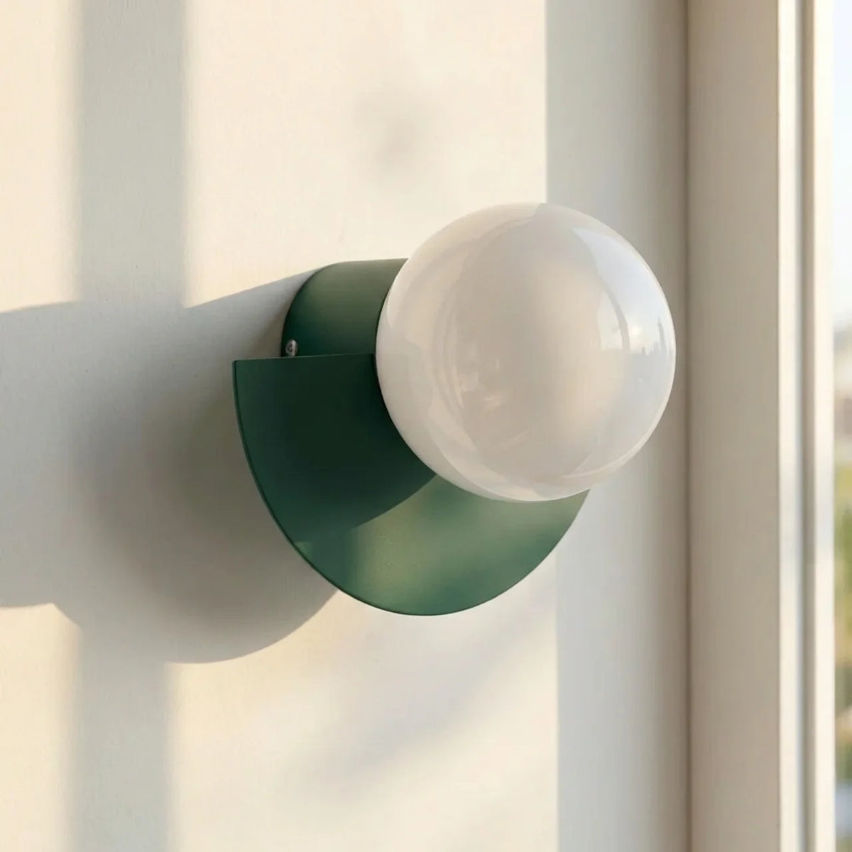 Wall Sconce Light Semi Circle Metal with Integrated LED