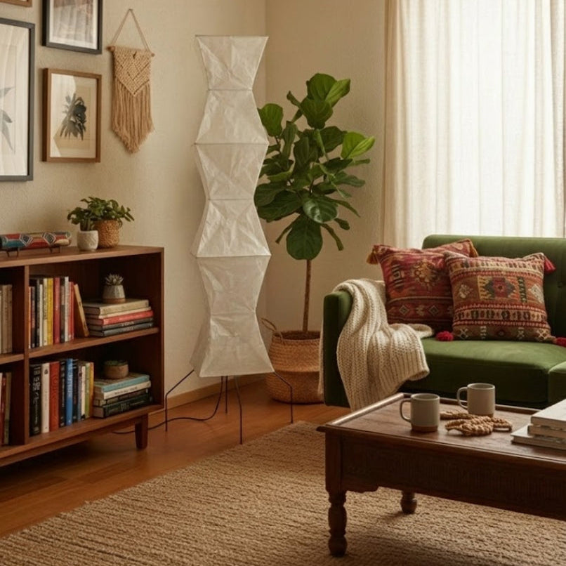 Sculptural Layered Floor Lamp