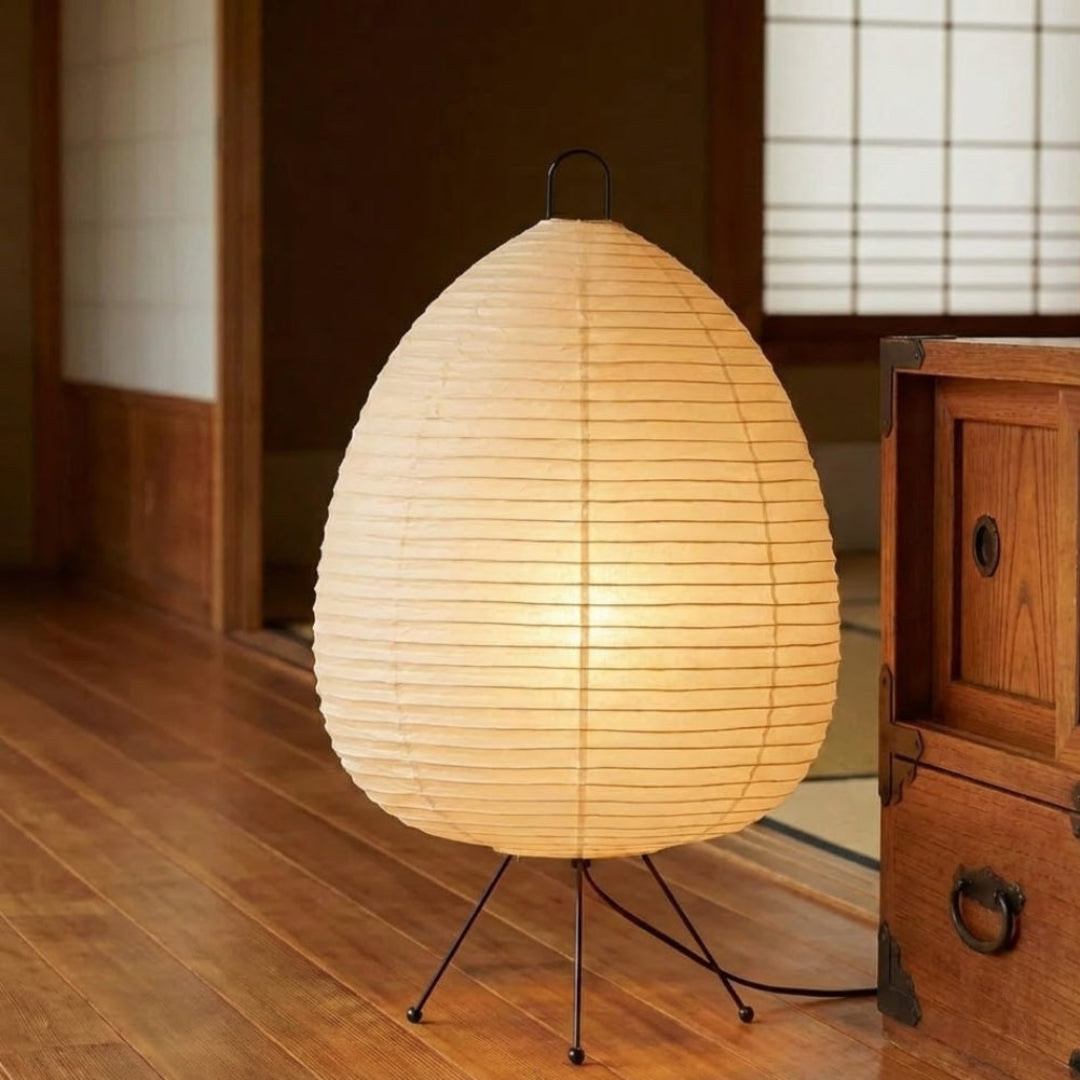 Classic Japandi Rice Paper Floor Lamp