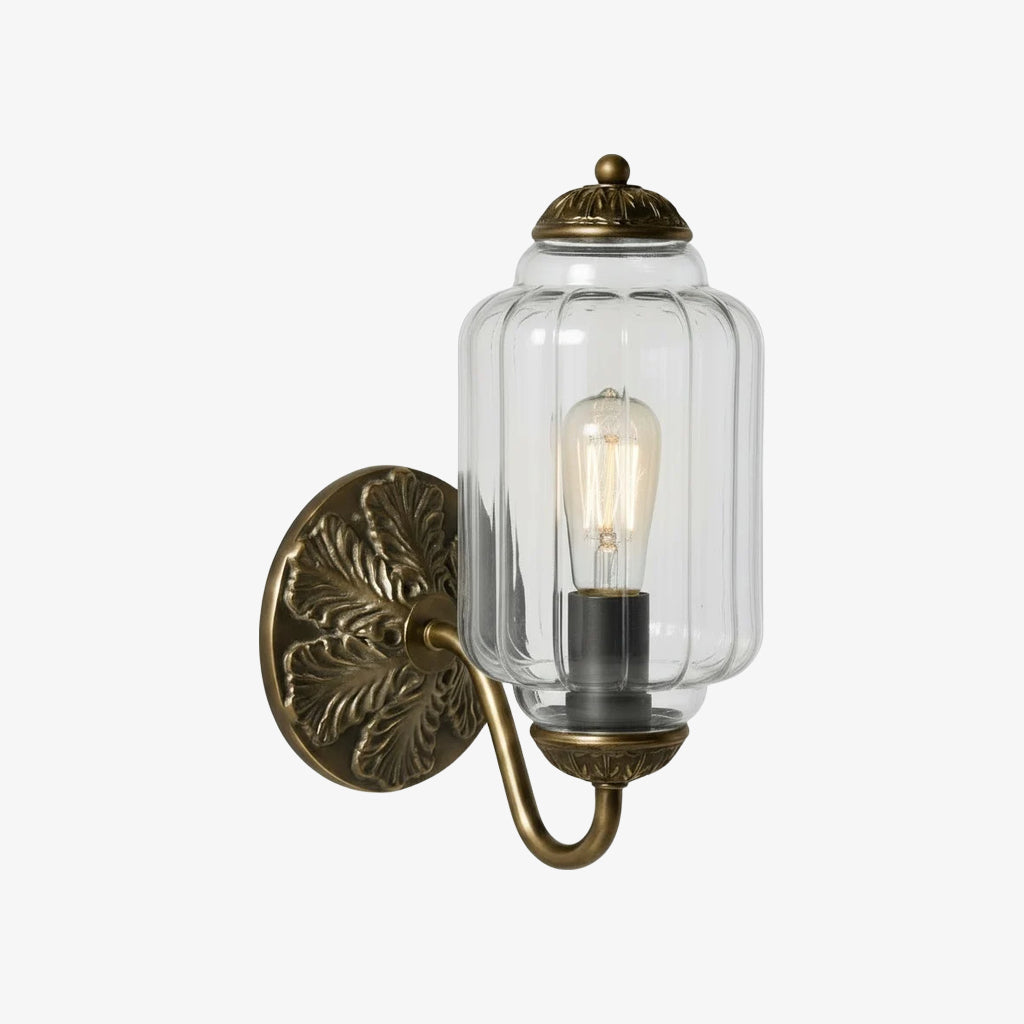 Vintage Milk Glass Wall Light