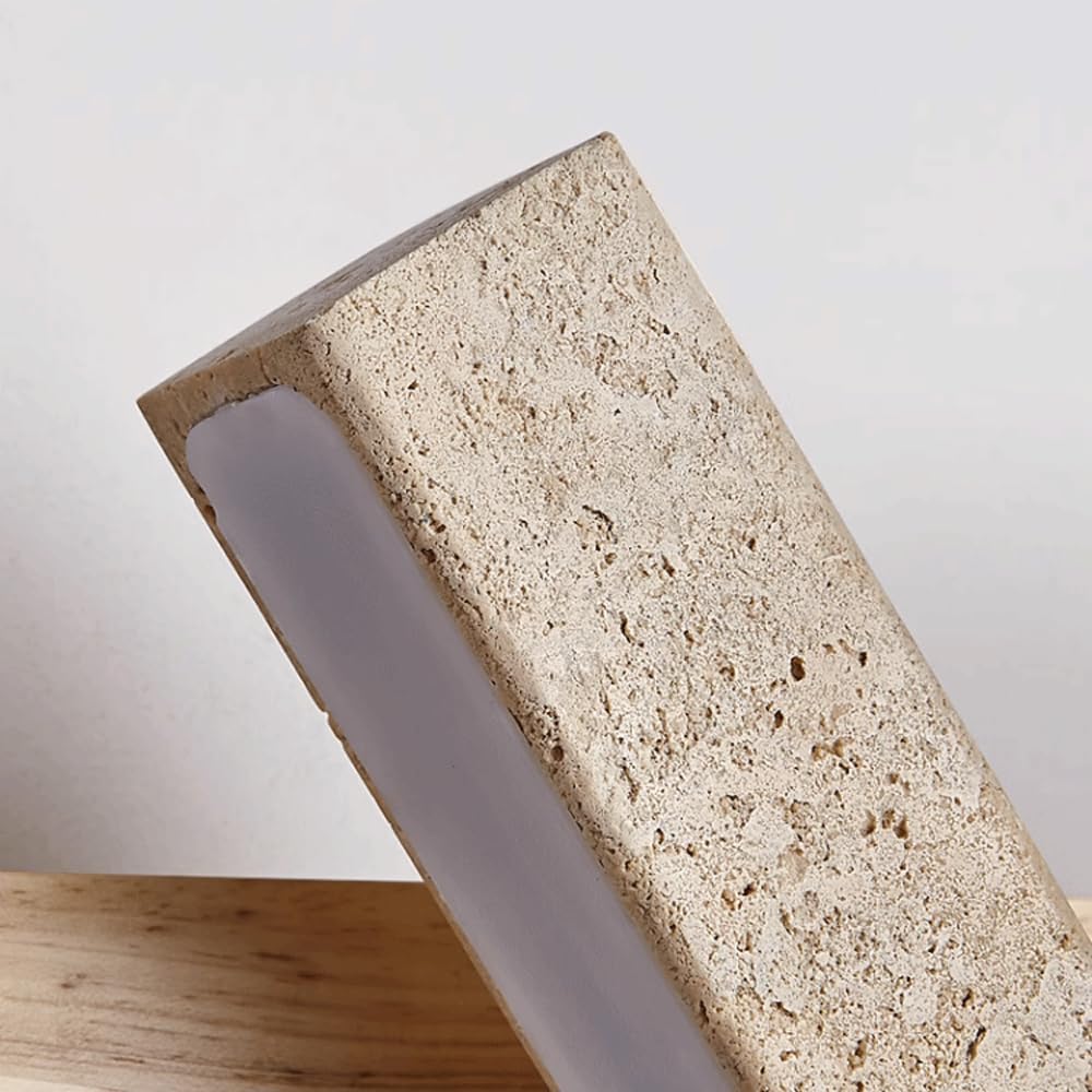 Travertine Rotating Wall Light with Integrated LED