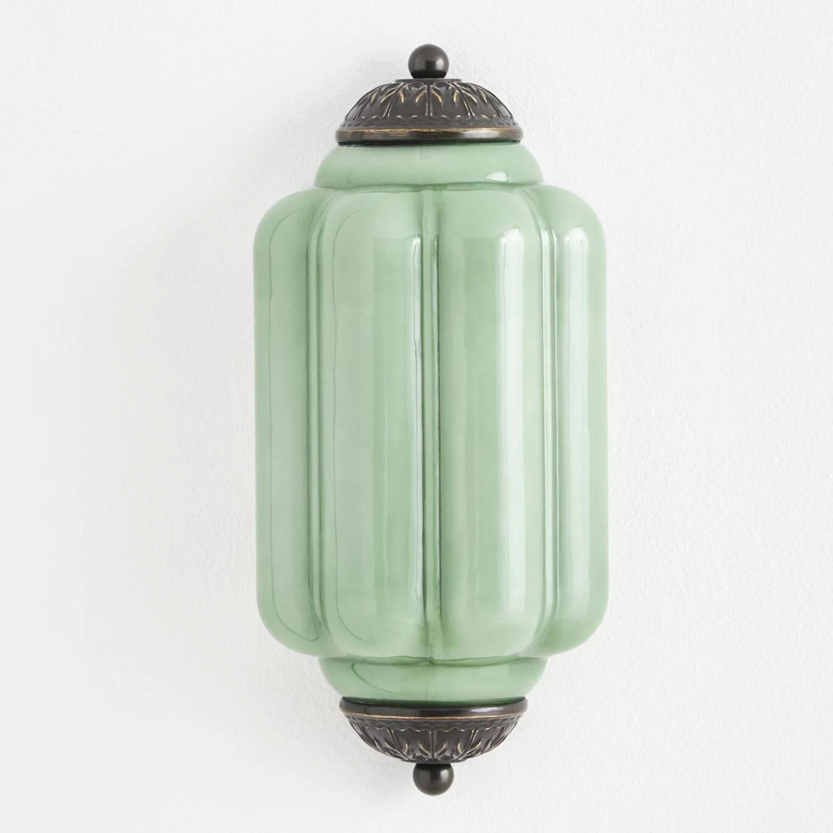 Vintage Antique Milk Glass Flush Wall Light