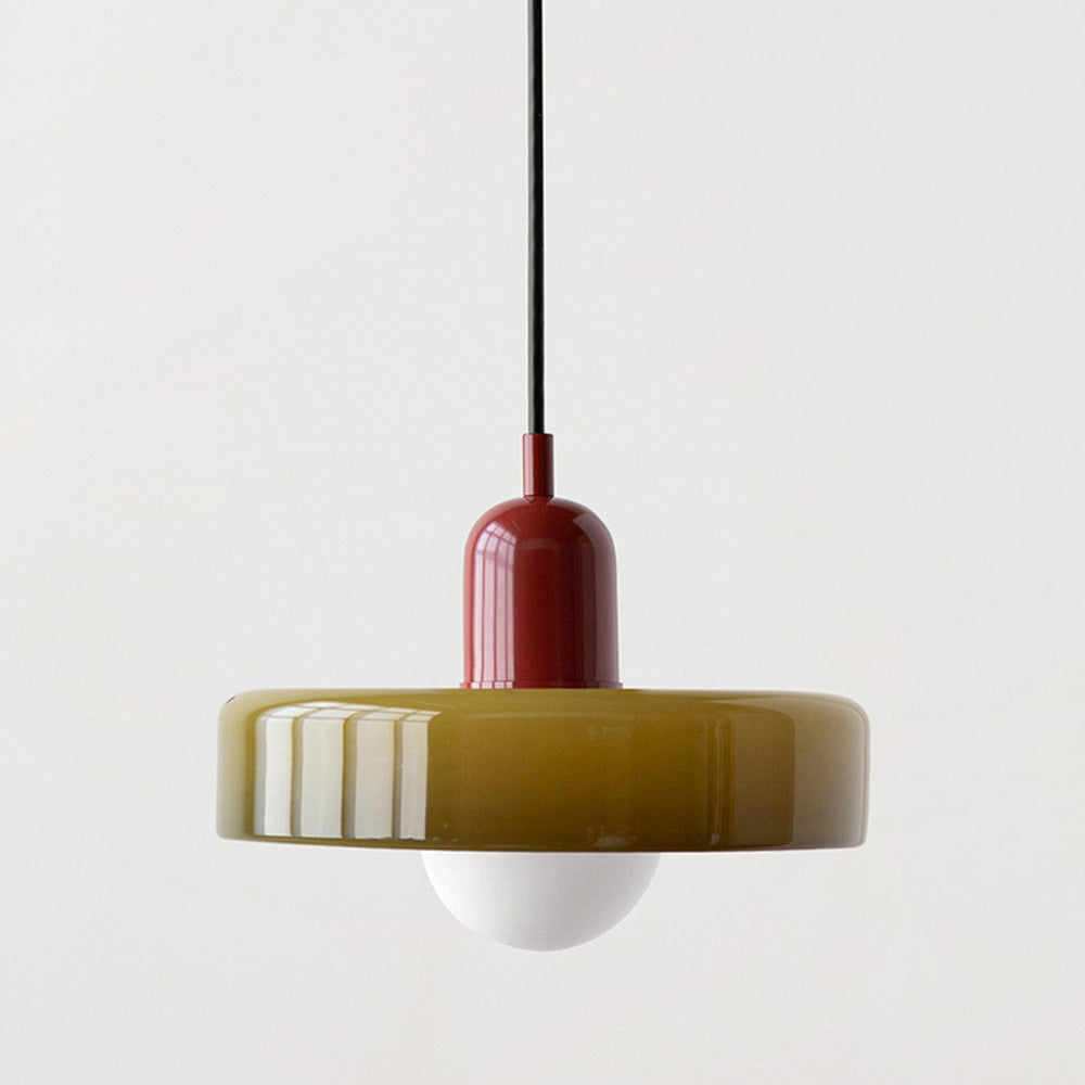 Artistic | Glass Pendant Light with Adjustable Height & Bauhaus Design | Modern Lighting for Stylish Home Decor 12