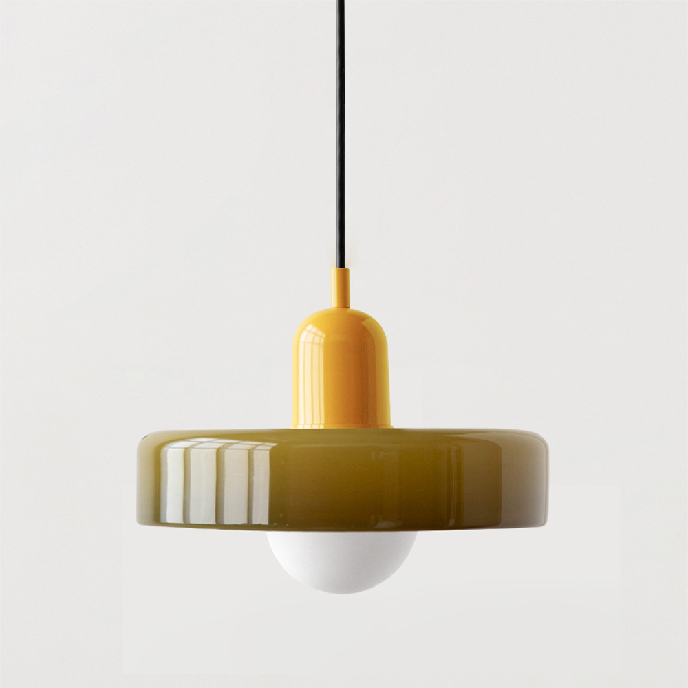 Artistic | Glass Pendant Light with Adjustable Height & Bauhaus Design | Modern Lighting for Stylish Home Decor 18