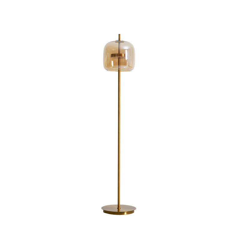 AureliaGlass | Elegant Gold Vintage Standing Floor Lamp for Living Room 0