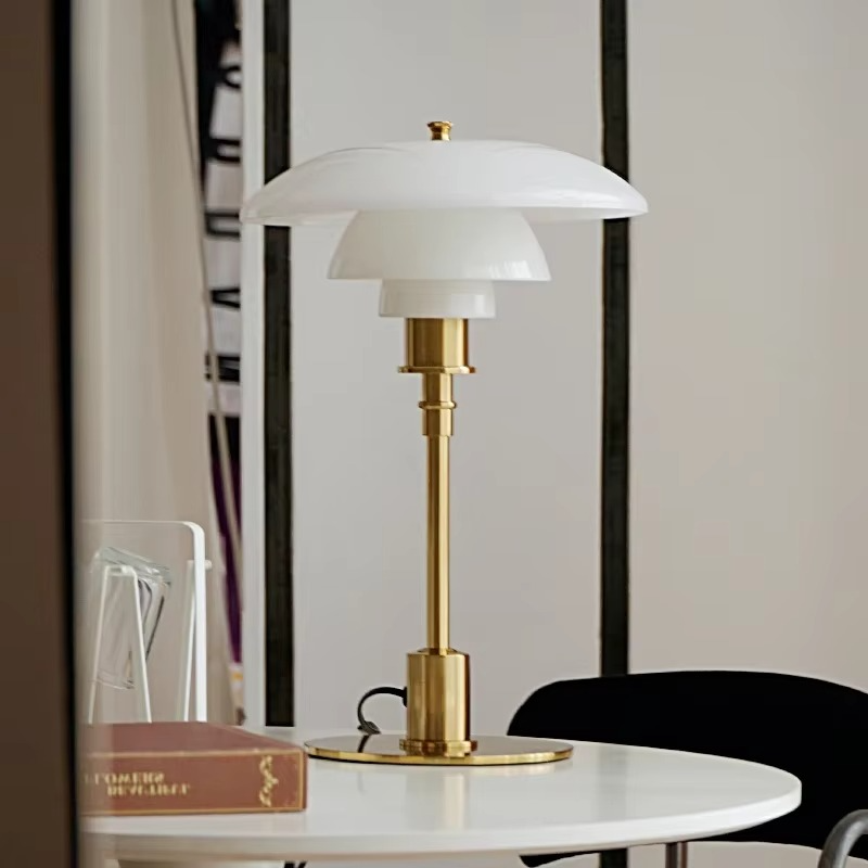 Elegant Table Lamp with Dimmable Glass Shade | Modern Bedside Lighting for Home Decor 7