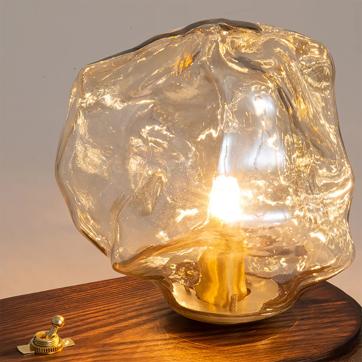 Organic Glass Table Lamp