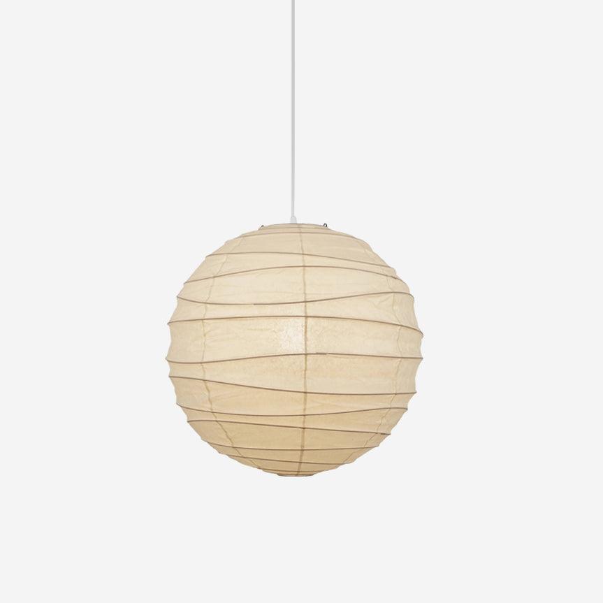 Luna | Pendant Light with Japanese Paper Globe & Adjustable Height | Ideal Kitchen Pendant Lighting for Cozy Spaces 0