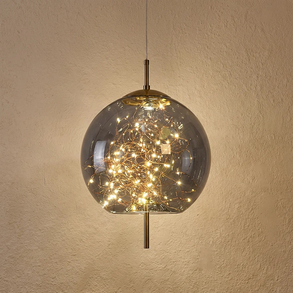 Glass Cylinder and Oval Pendant Light