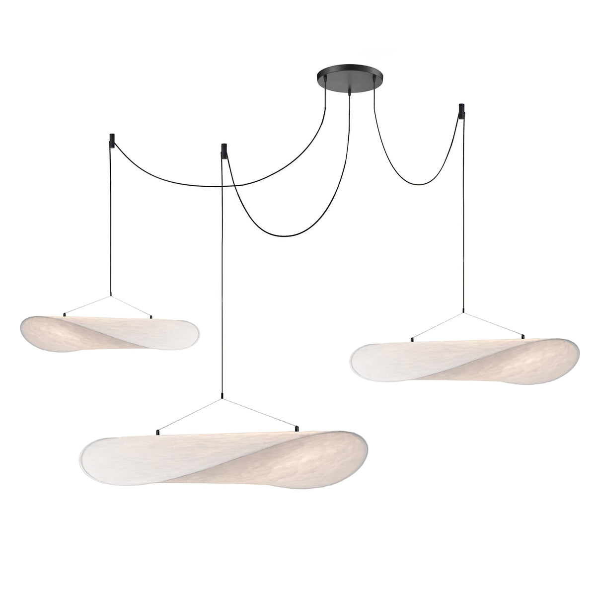 NimbusGlow | Modern Black Pendant Light Fixture with Adjustable Height 13