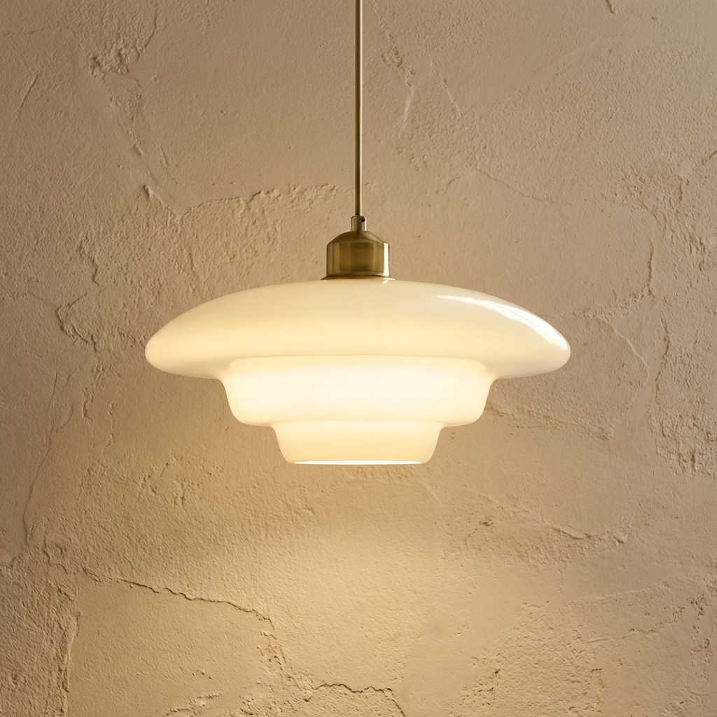 NordicAura | Elegant Adjustable Glass Pendant Ceiling Light Fixture 0
