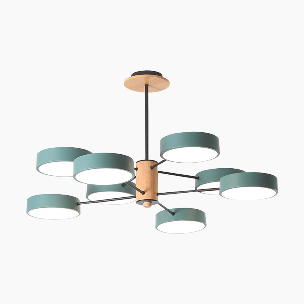 Nordic Style | Modern Chandelier Light with Geometric Acrylic Shade | Elegant Design for Dining Room and Living Spaces 1