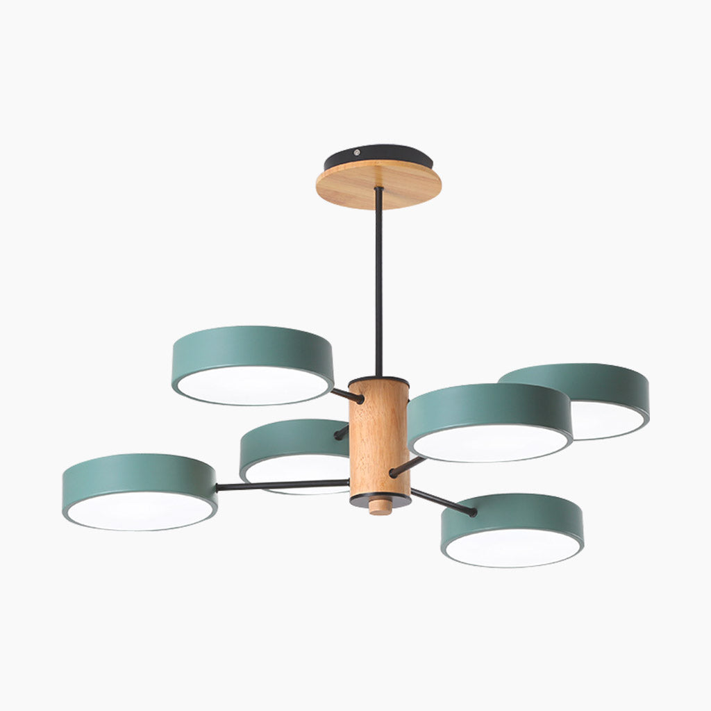 Nordic Style | Modern Chandelier Light with Geometric Acrylic Shade | Elegant Design for Dining Room and Living Spaces 3