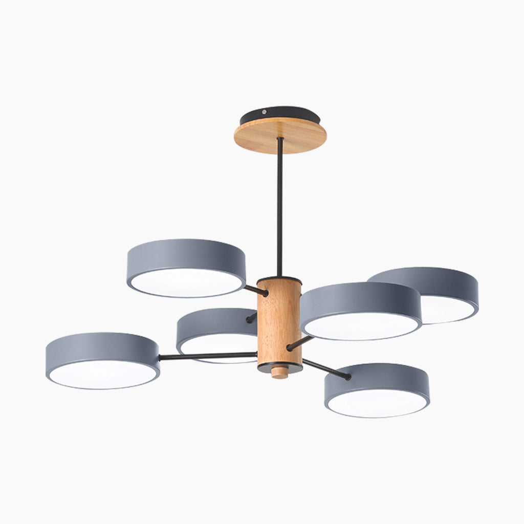 Nordic Style | Modern Chandelier Light with Geometric Acrylic Shade | Elegant Design for Dining Room and Living Spaces 4