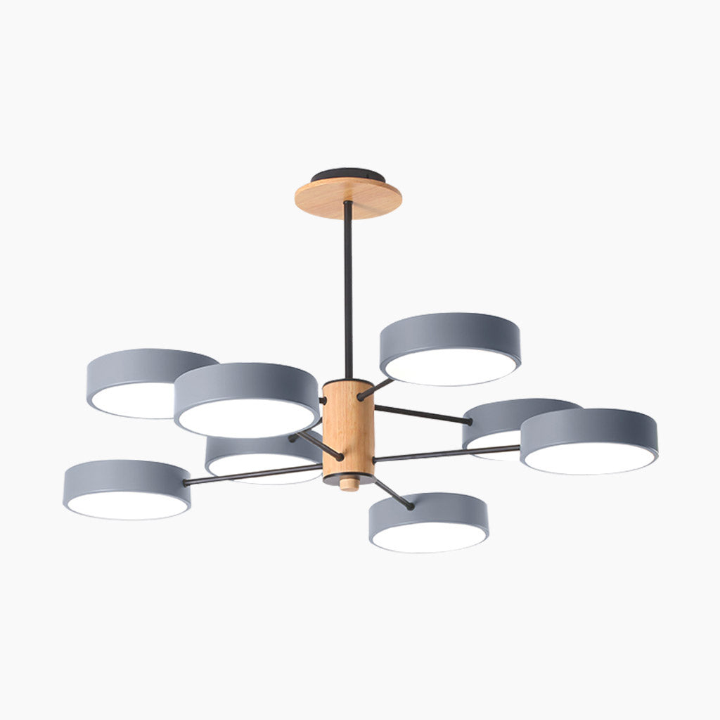 Nordic Style | Modern Chandelier Light with Geometric Acrylic Shade | Elegant Design for Dining Room and Living Spaces 6