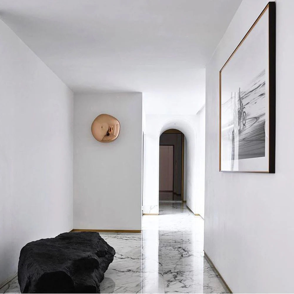 Molten Metallic Glass Effect Wall Light