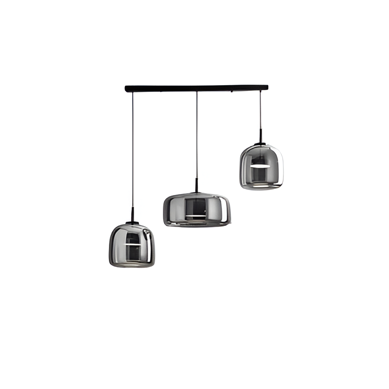 Retro Glass Pendant Light | Adjustable Cord & Switchable Colors | Elegant Kitchen Pendant Lighting for Modern Spaces 11