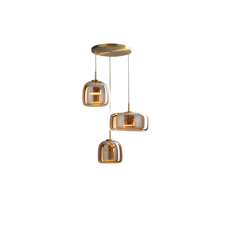 Retro Glass Pendant Light | Adjustable Cord & Switchable Colors | Elegant Kitchen Pendant Lighting for Modern Spaces 12