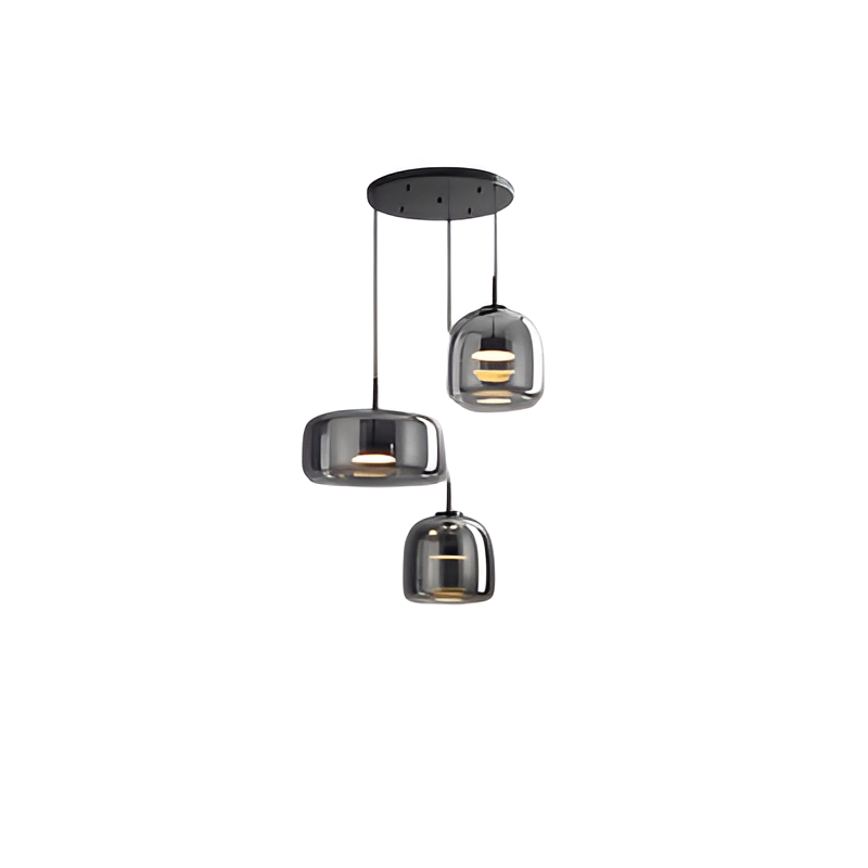 Retro Glass Pendant Light | Adjustable Cord & Switchable Colors | Elegant Kitchen Pendant Lighting for Modern Spaces 14