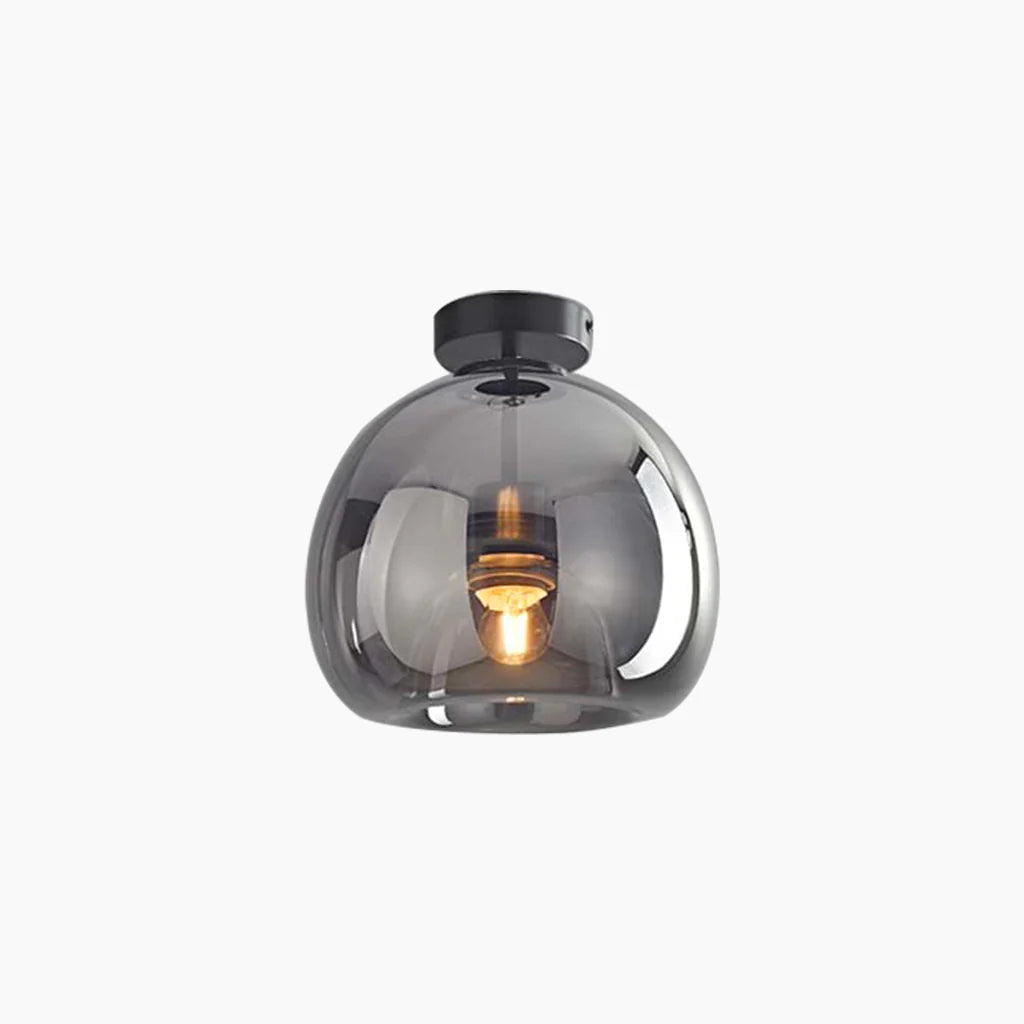 Glass Ceiling Light with Pendant and Semi-Flush Mount Options