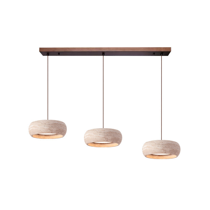 Tova | Pendant Light with Natural Travertine Design & Ambient Glow | Stylish Kitchen Pendant Lighting for Cozy Spaces 9