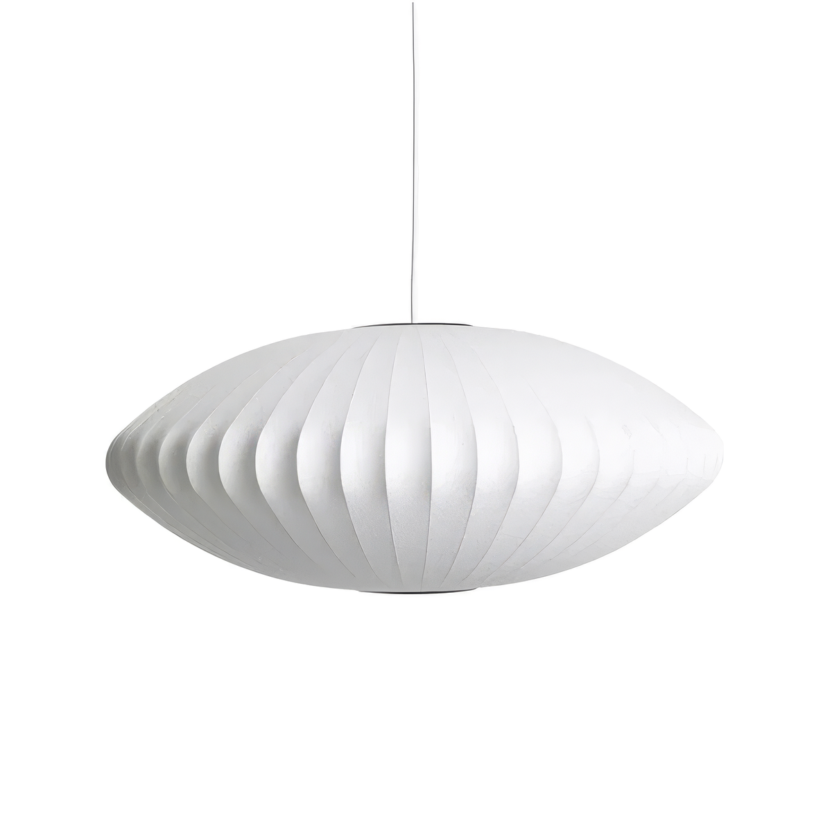 Clean-Lined Minimalist Silk Ceiling Light