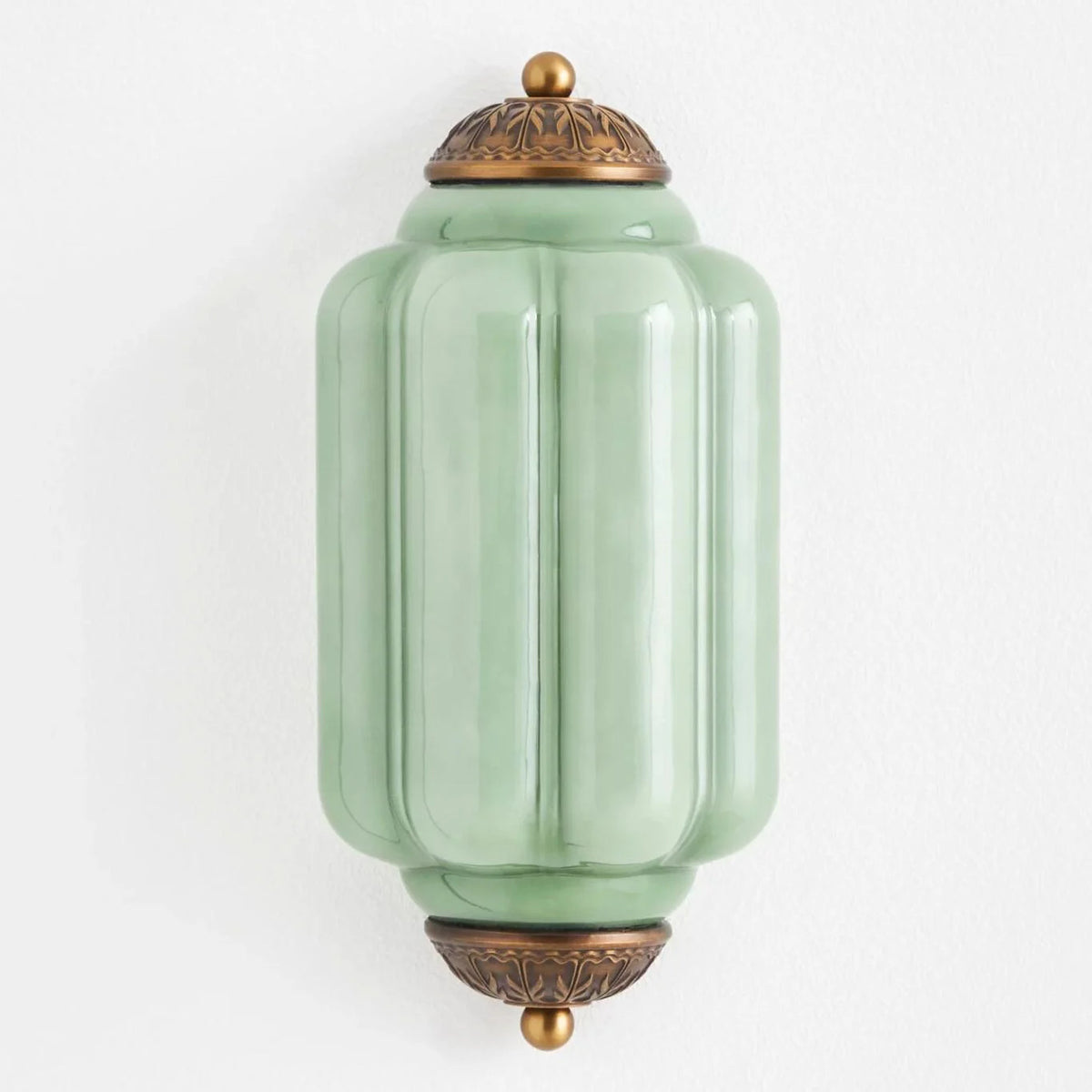 Vintage Antique Milk Glass Flush Wall Light