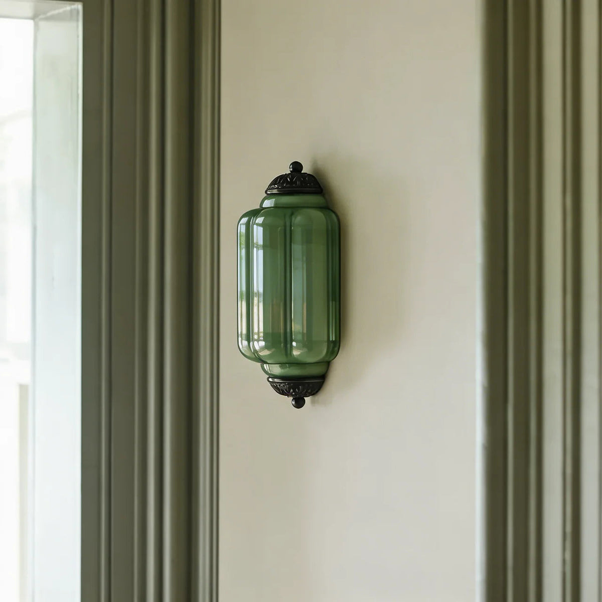 Vintage Antique Milk Glass Flush Wall Light