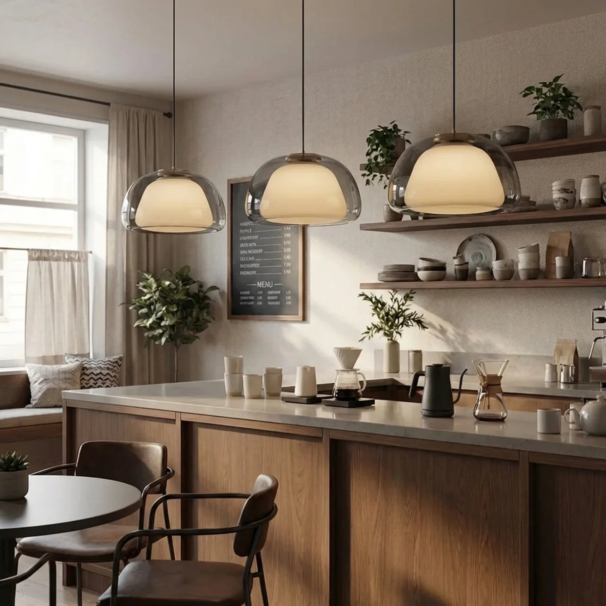 Glass Dome Ceiling Pendant Light