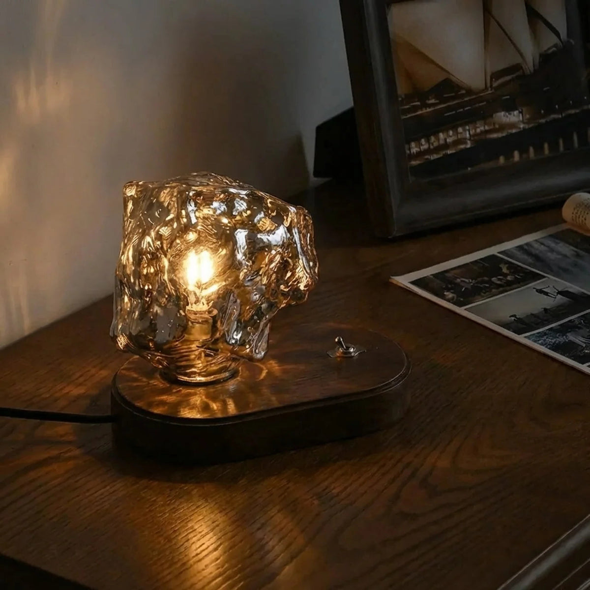 Organic Glass Table Lamp