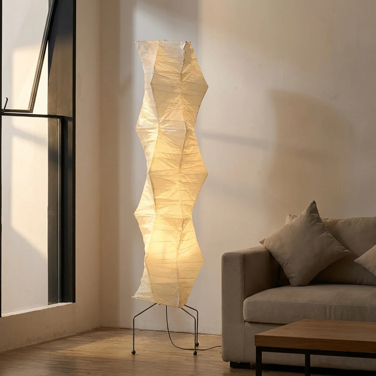 Sculptural Layered Floor Lamp