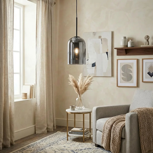 Double Glass Dome Pendant Light
