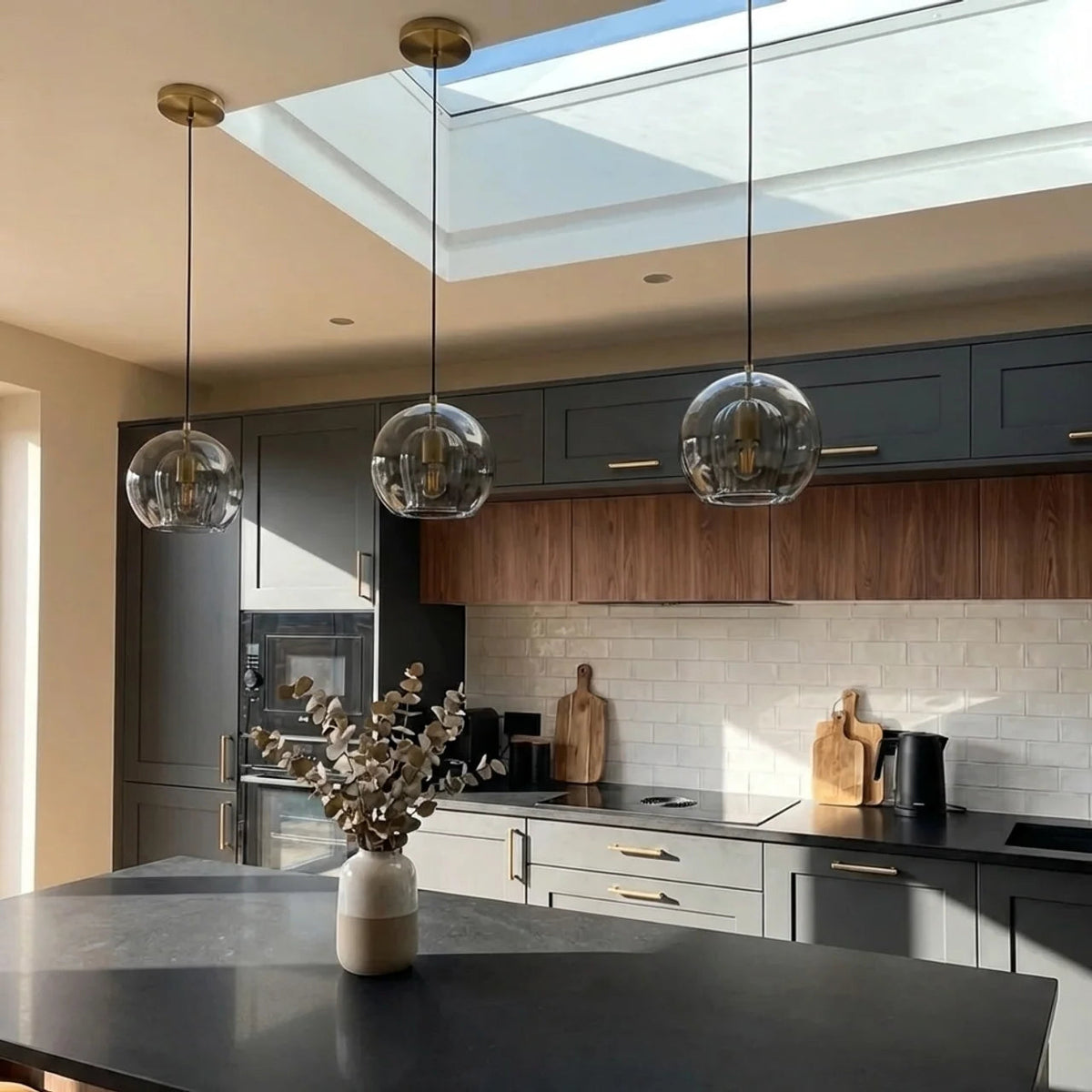 Glass Pendant Light with Multiple Size Options