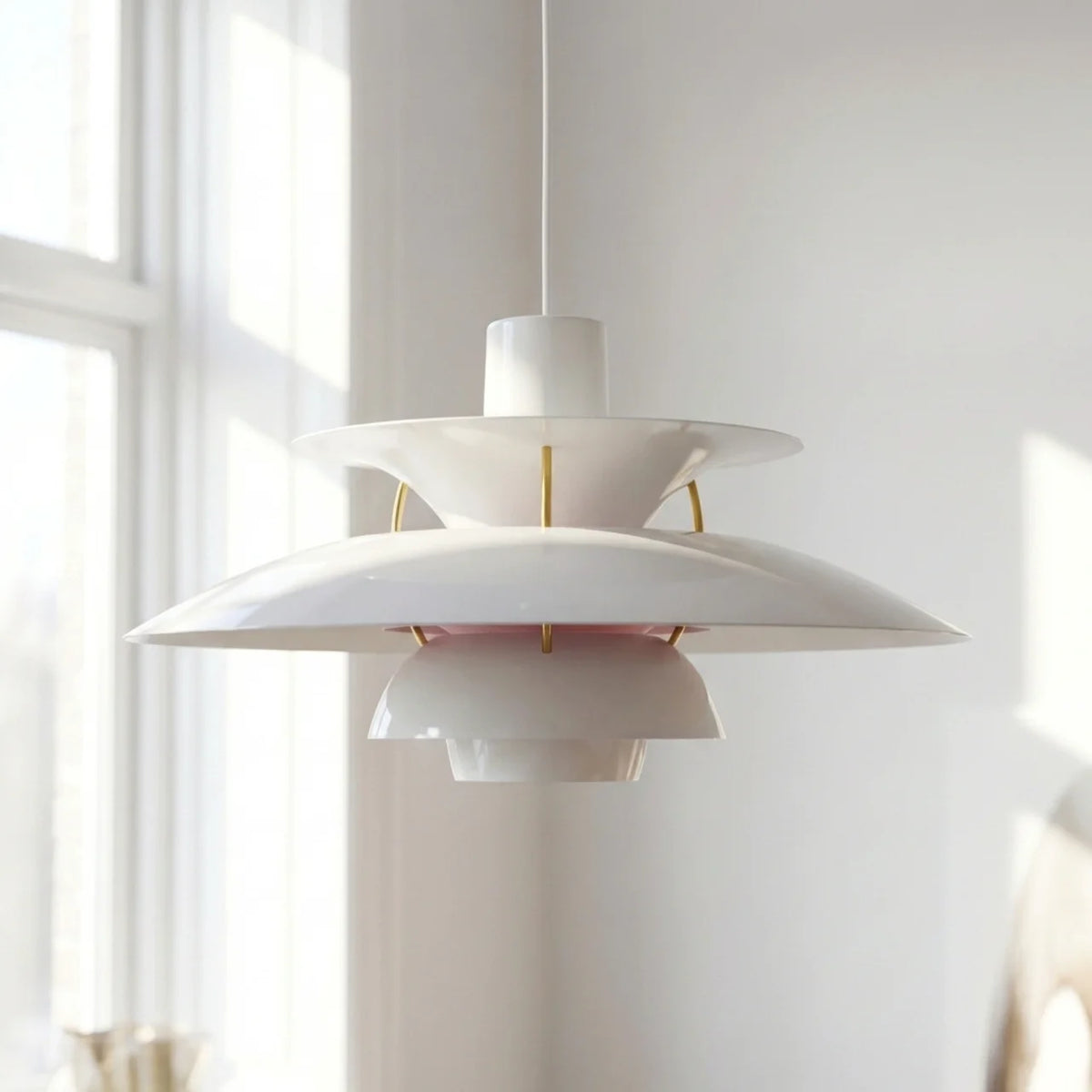 Danish Modern Layered Pendant Lighting