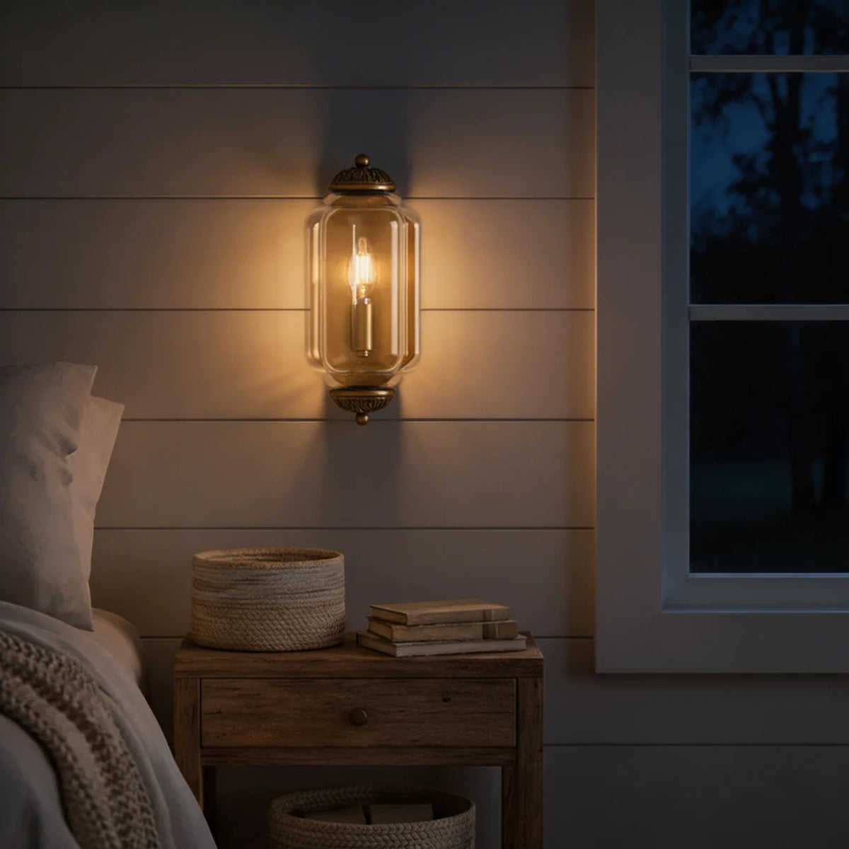 Vintage Antique Milk Glass Flush Wall Light