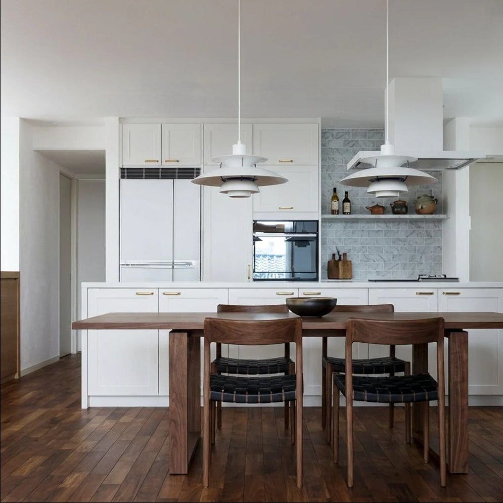 Danish Modern Layered Pendant Lighting