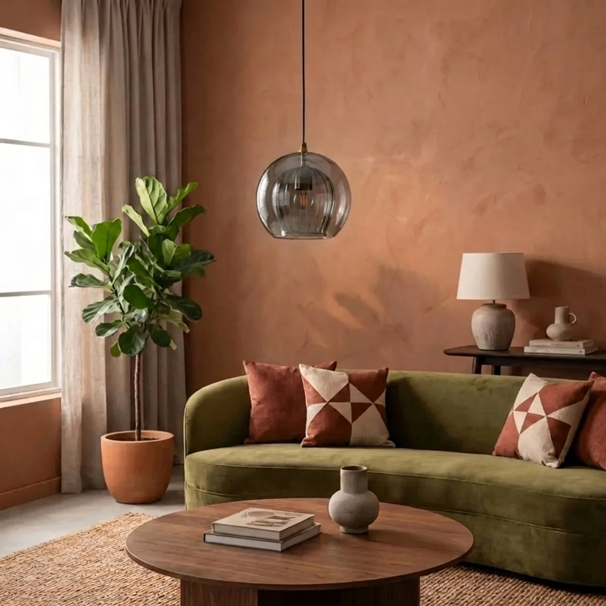 Glass Pendant Light with Multiple Size Options