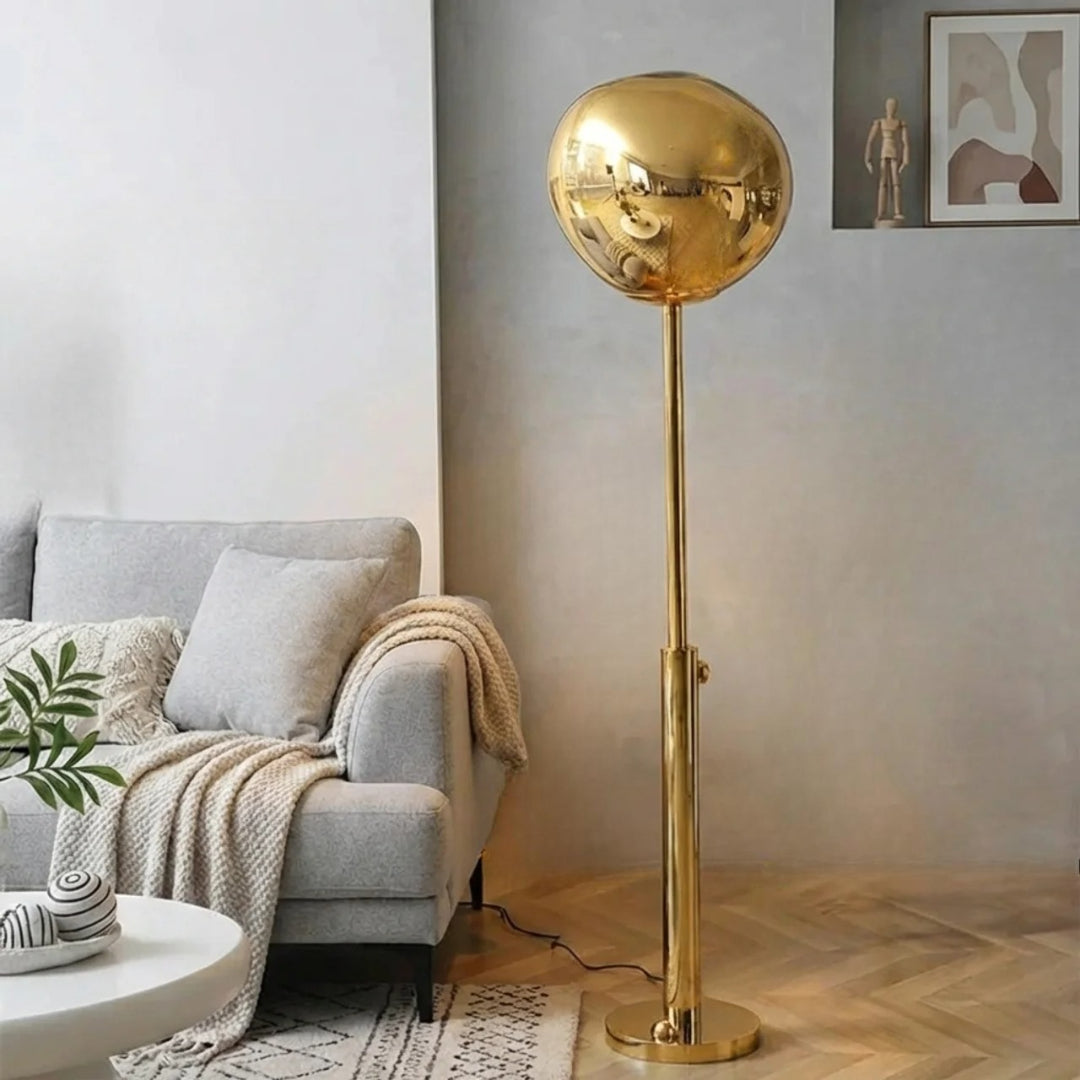 Fluidic Blown Glass Effect Floor Lamp