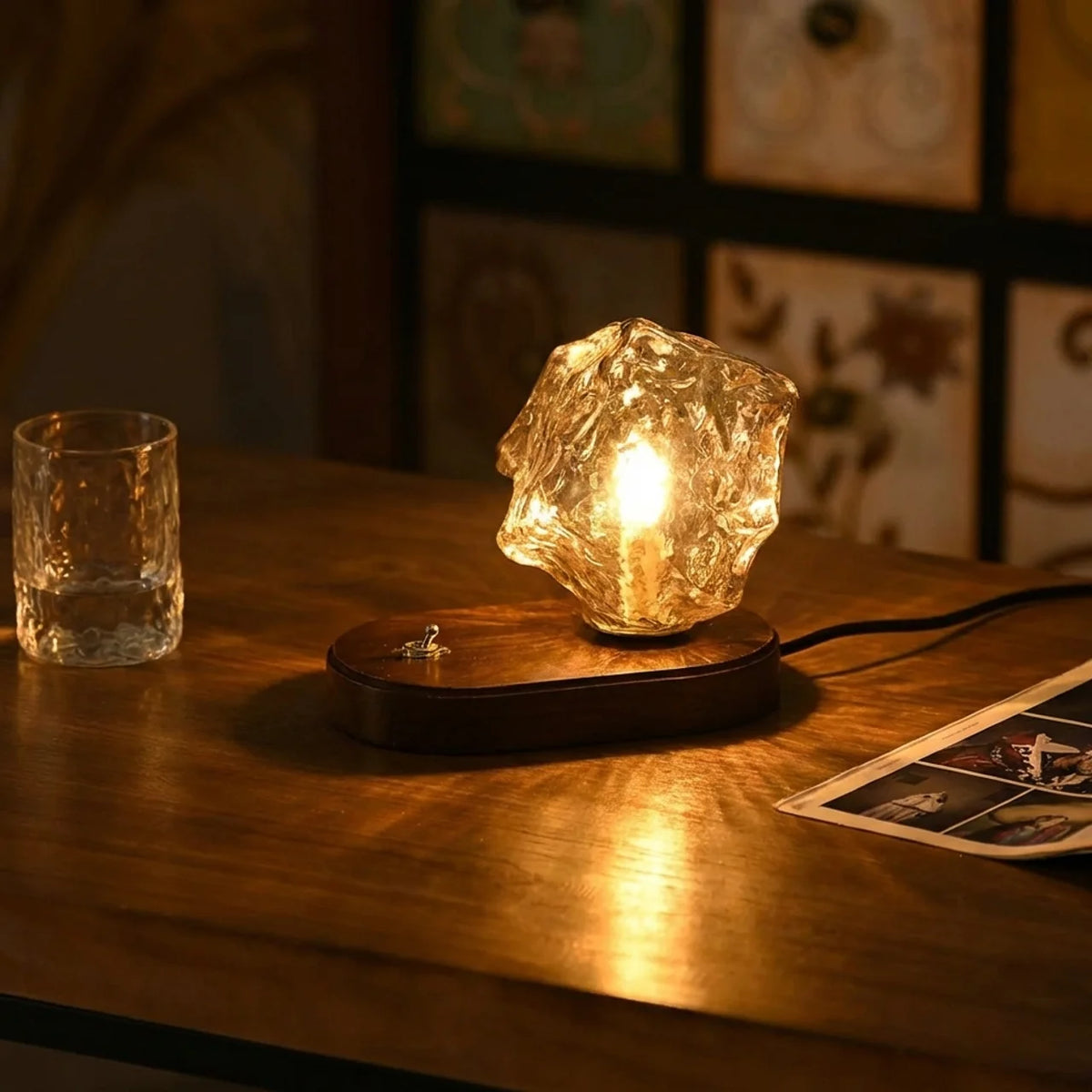 Organic Glass Table Lamp
