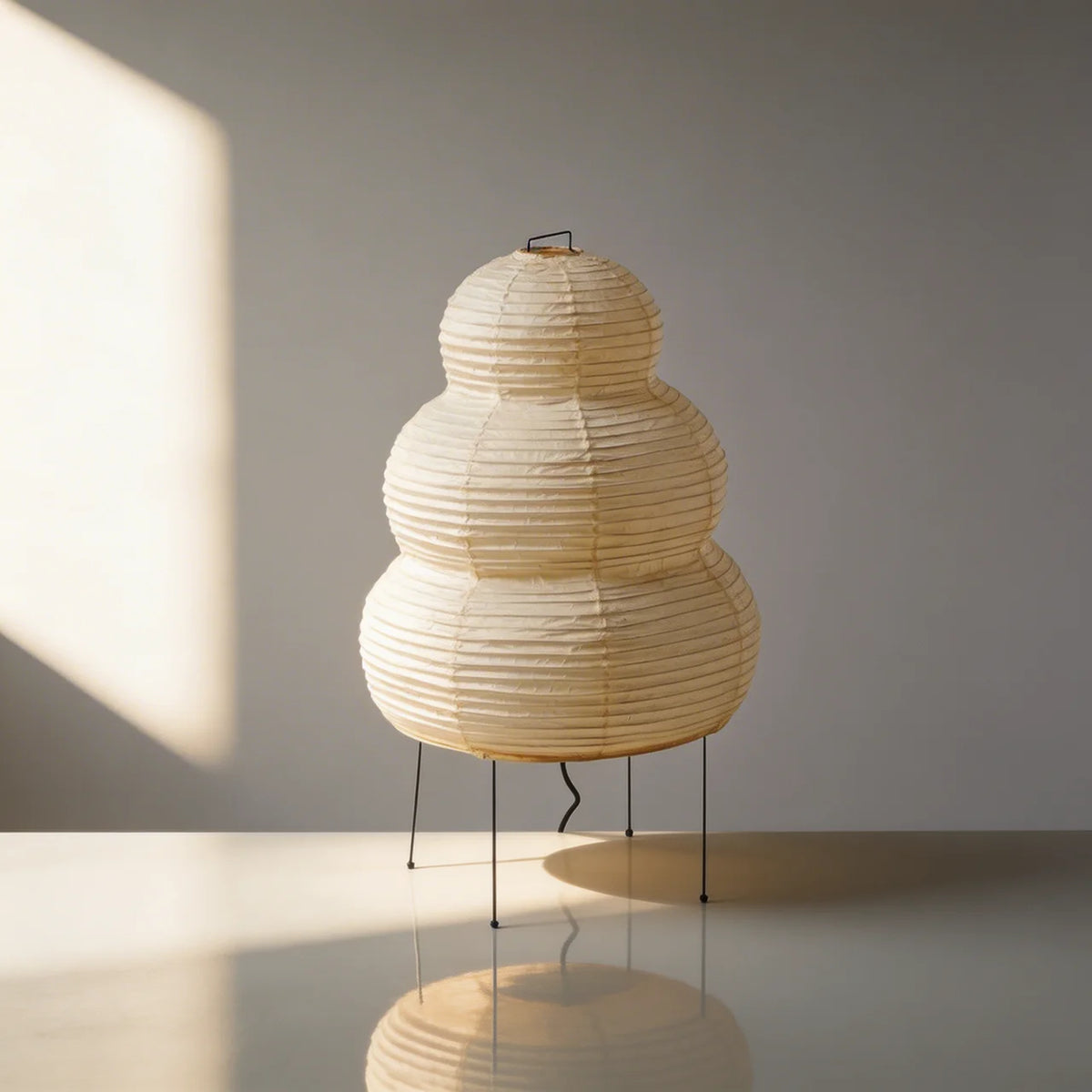 Layered Tiered Japandi Paper Floor Lamp