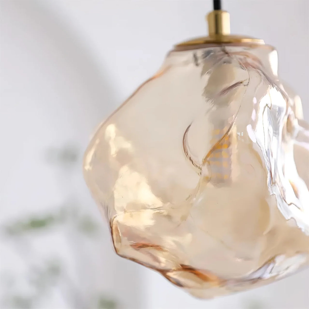 Organic Lava Glass Pendant Light