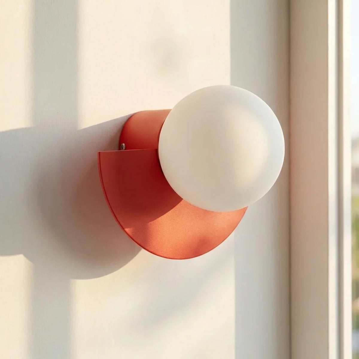 Wall Sconce Light Semi Circle Metal with Integrated LED