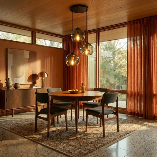 Glass Multi Pendant Light with Round or Linear Canopy