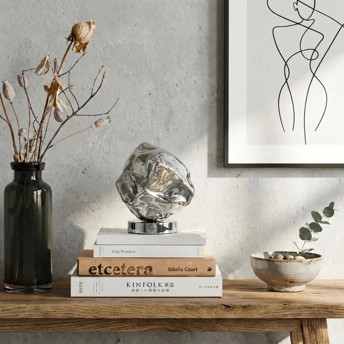 Organic Lava Glass Table Lamp