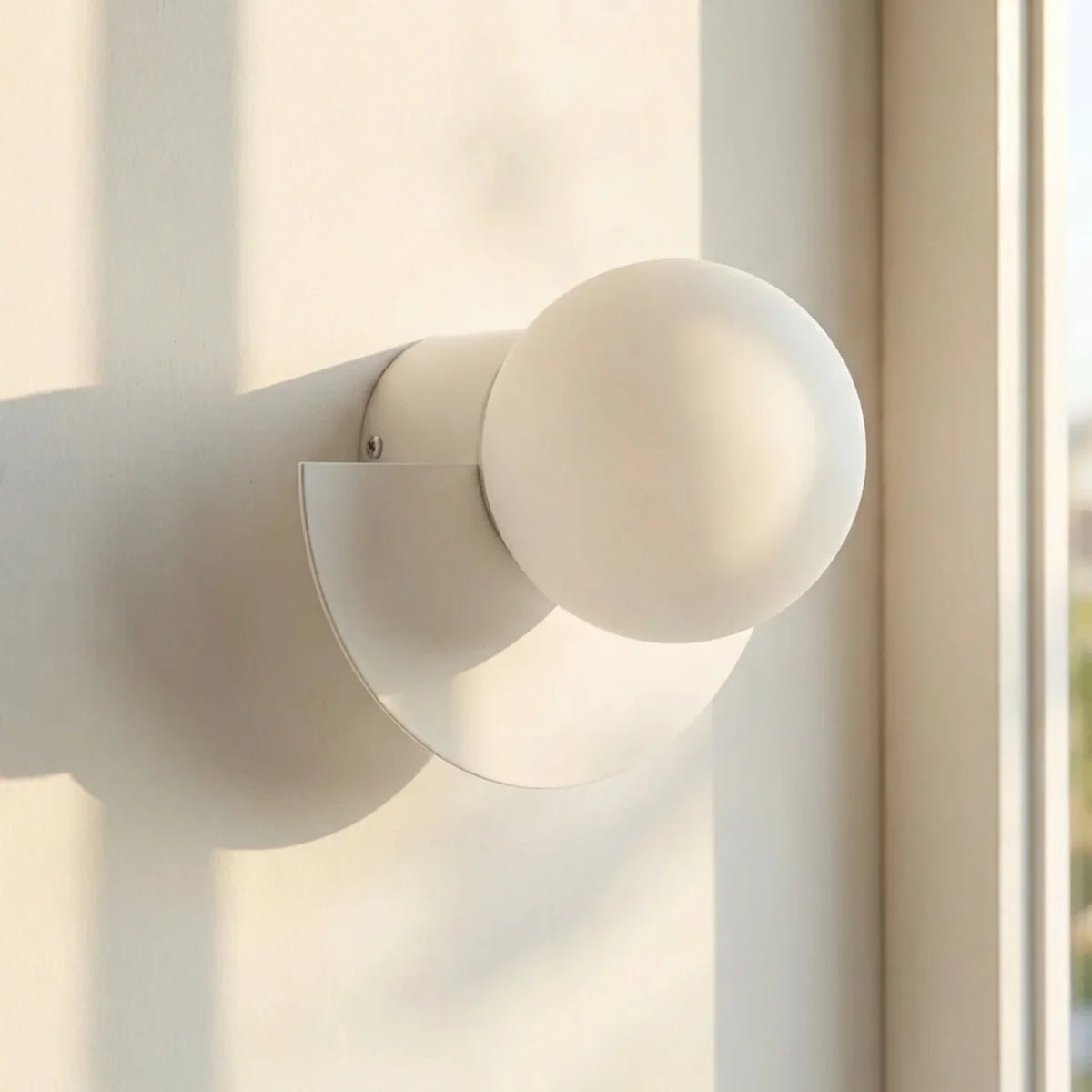 Wall Sconce Light Semi Circle Metal with Integrated LED
