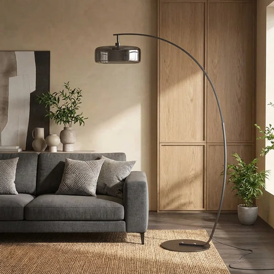 Arched Glass Floor Lamp
